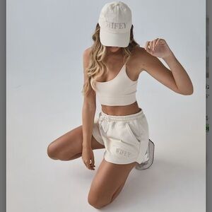 Six Stories Embroidered WIFEY shorts - Medium